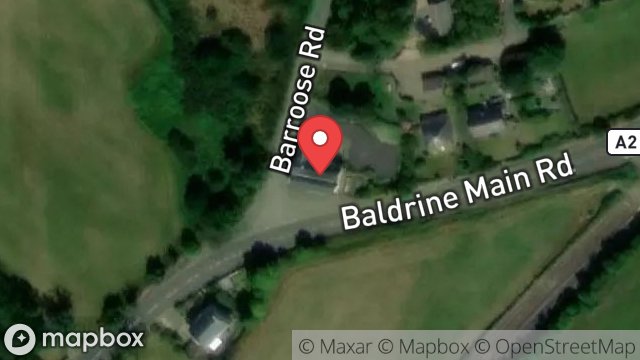 Map showing ISLE OF MAN BREWERIES, LIVERPOOL ARMS, MAIN ROAD, BALDRINE, ISLE OF MAN, IM4 6AE