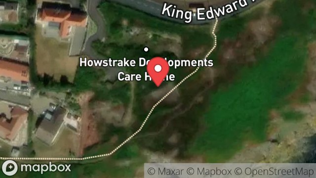 Map showing PLOT 4, LAND ADJOINING FAR END, KING EDWARD ROAD, ONCHAN, ISLE OF MAN, IM3 2JW