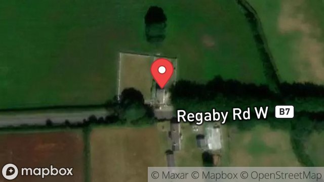 Map showing RHENWEE COTTAGE, REGABY WEST ROAD, ANDREAS, ISLE OF MAN, IM7 3HL