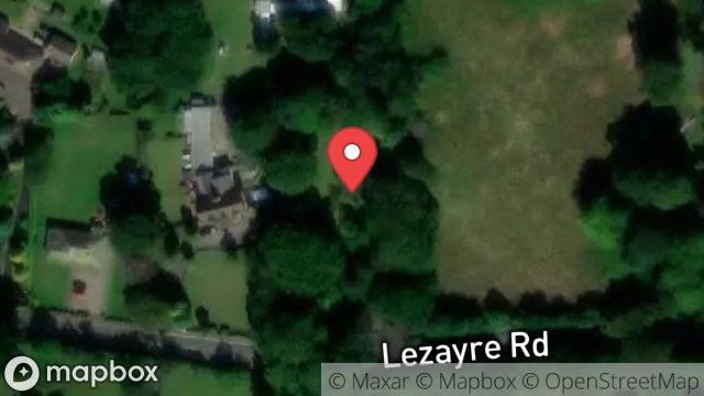 Map showing GARDEN  ADJACENT TO YN DRUIN, GLEN TRAMMAN, RAMSEY, ISLE OF MAN, IM7 2AS