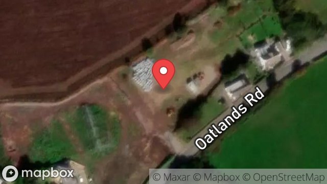 Map showing FIELD 121388, OATLANDS ROAD, ANDREAS, ISLE OF MAN, IM7 4ER
