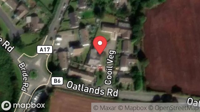 Map showing 1, COOIL VEG, ANDREAS, ISLE OF MAN, IM7 4EU