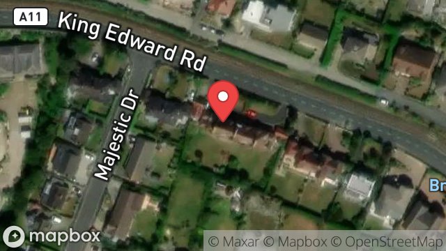 Map showing 58, KING EDWARD ROAD, ONCHAN, ISLE OF MAN, IM3 2AT
