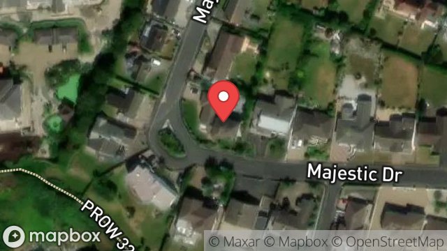 Map showing 5, MAJESTIC DRIVE, ONCHAN, ISLE OF MAN, IM3 2JQ