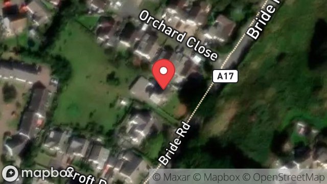 Map showing SPRINGBANK, BRIDE ROAD, ANDREAS, ISLE OF MAN, IM7 4HW