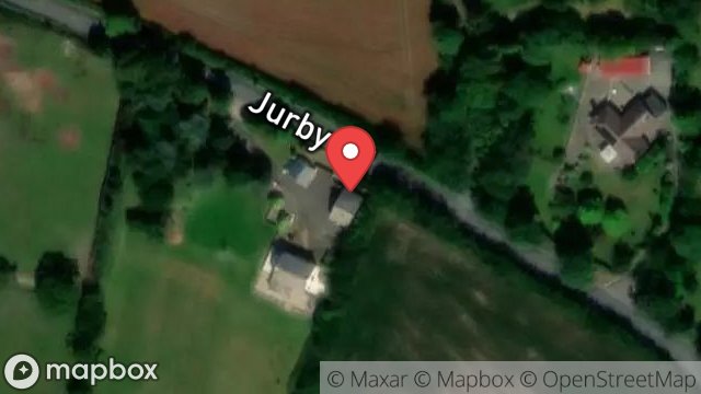 Map showing BALLACREBBIN COTTAGE, JURBY ROAD, ANDREAS, ISLE OF MAN, IM7 2EJ