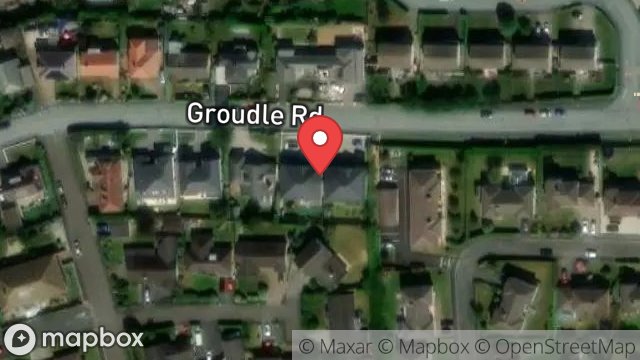 Map showing KALAW, 41, GROUDLE ROAD, ONCHAN, ISLE OF MAN, IM3 2EF