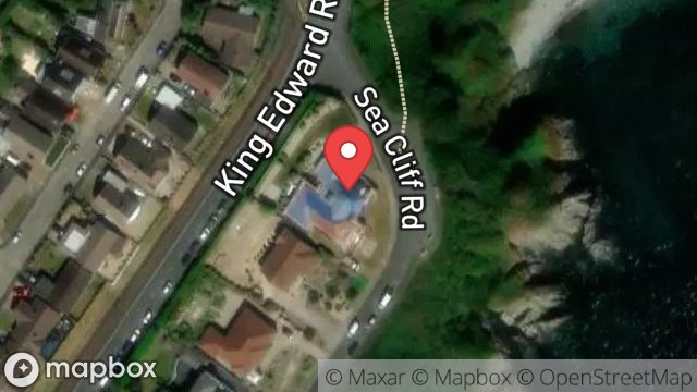 Map showing MAHAL, 49, SEA CLIFF ROAD, ONCHAN, ISLE OF MAN, IM3 2JD