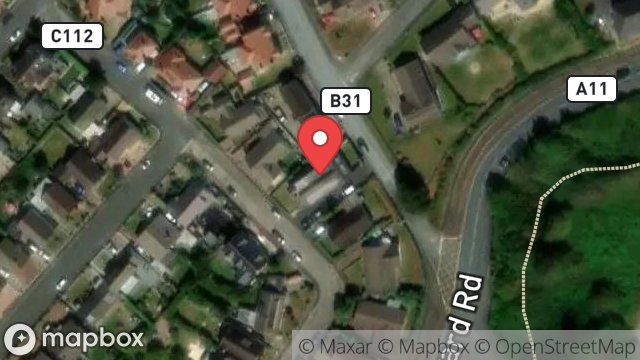 Map showing 36, KING EDWARD PARK, ONCHAN, ISLE OF MAN, IM3 2AB