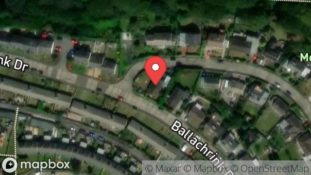 Map showing 38, BALLACHRINK DRIVE, ONCHAN, ISLE OF MAN, IM3 4NQ