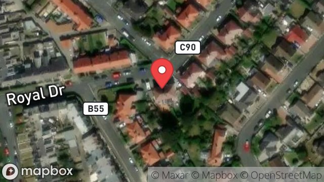 Map showing 12, SUNNINGDALE DRIVE, ONCHAN, ISLE OF MAN, IM3 1EQ