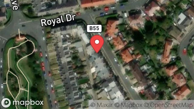 Map showing 23, FALKLAND DRIVE, ONCHAN, ISLE OF MAN, IM3 1EG