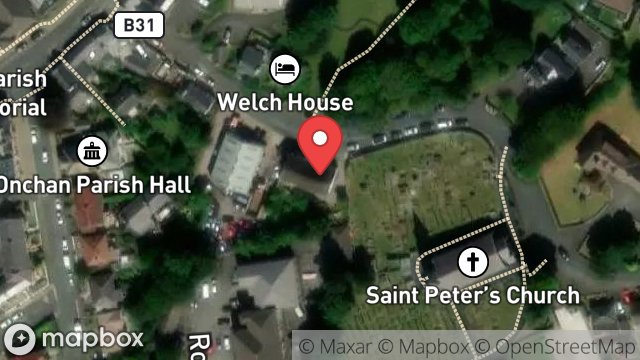 Map showing 21, CHURCH ROAD, ONCHAN, ISLE OF MAN, IM3 1BF