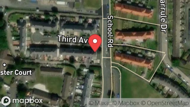 Map showing 1, THIRD AVENUE, ONCHAN, ISLE OF MAN, IM3 4LZ