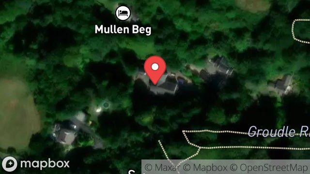 Map showing WOODLAND MANOR, LITTLE MILL ROAD, ONCHAN, ISLE OF MAN, IM4 5BD