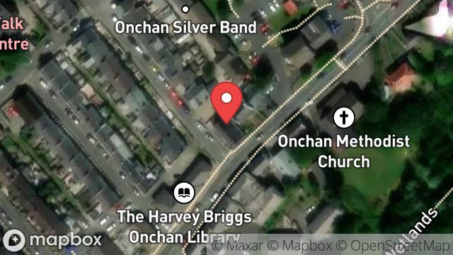 Map showing THE ARTS HUB, THE CHAPEL, NURSERY AVENUE, ONCHAN, ISLE OF MAN, IM3 4HG