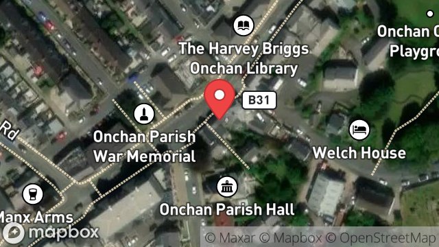 Map showing 40, MAIN ROAD, ONCHAN, ISLE OF MAN, IM3 1AN