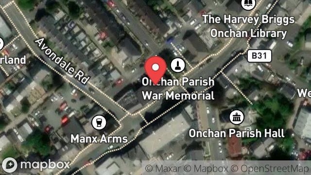 Map showing ELM TREE HOUSE, MAIN ROAD, ONCHAN, ISLE OF MAN, IM3 1AH