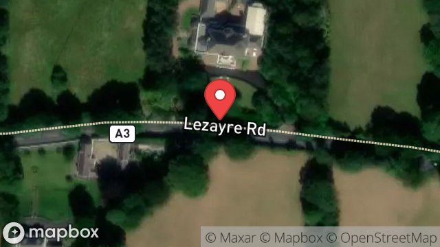 Map showing FENCING, LEZAYRE LODGE, KERROWMOAR, SULBY, ISLE OF MAN, IM7 2AX