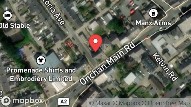 Map showing 9, MAIN ROAD, ONCHAN, ISLE OF MAN, IM3 1BE