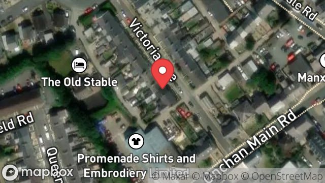 Map showing 5, VICTORIA AVENUE, ONCHAN, ISLE OF MAN, IM3 1BB