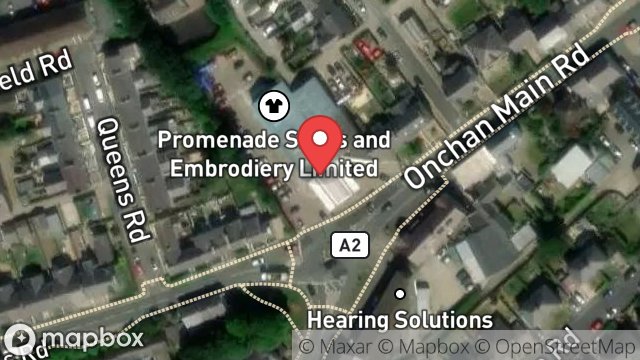 Map showing MRP LTD, LANCASTER, 1, MAIN ROAD, ONCHAN, ISLE OF MAN, IM3 1BA