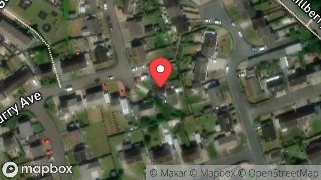 Map showing 46, BALLACHURRY AVENUE, ONCHAN, ISLE OF MAN, IM3 4BB