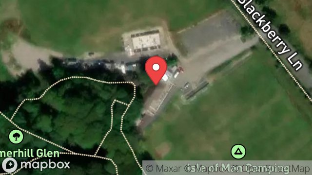 Map showing D H S O B A F C, BLACKBERRY LANE, ONCHAN, ISLE OF MAN, IM2 4PD