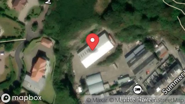 Map showing SUMMERHILL QUARRY, SUMMERHILL, DOUGLAS, ISLE OF MAN, IM2 4PH
