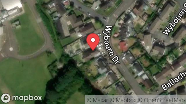 Map showing 50, WYBOURN DRIVE, ONCHAN, ISLE OF MAN, IM3 4AN