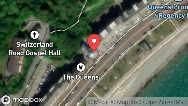 Map showing KINGS GUEST HOUSE, QUEENS PROMENADE, DOUGLAS, ISLE OF MAN, IM2 4NL