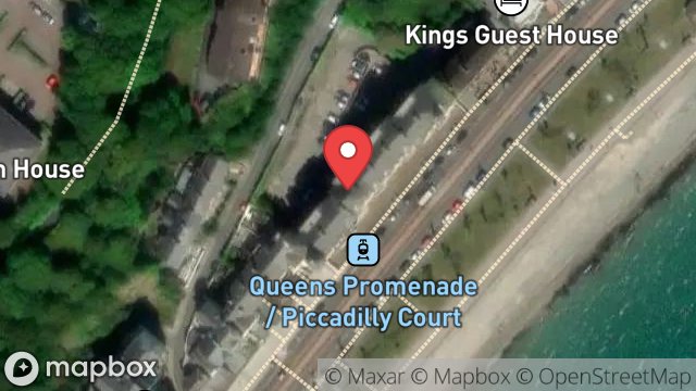 Map showing PICCADILLY COURT, QUEENS PROMENADE, DOUGLAS, ISLE OF MAN, IM2 4NS