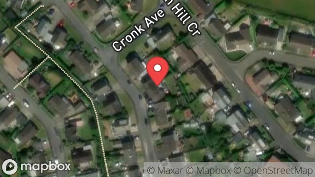 Map showing 26, CRONK AVENUE, ONCHAN, ISLE OF MAN, IM3 3DF
