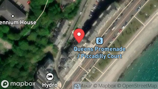 Map showing 4, MARATHON TERRACE, QUEENS PROMENADE, DOUGLAS, ISLE OF MAN, IM2 4NH