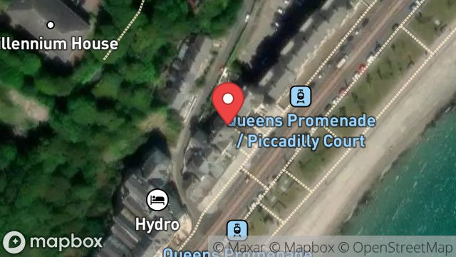 Map showing CARRICK HOUSE, 2, MARATHON TERRACE, QUEENS PROMENADE, DOUGLAS, ISLE OF MAN, IM2 4NH