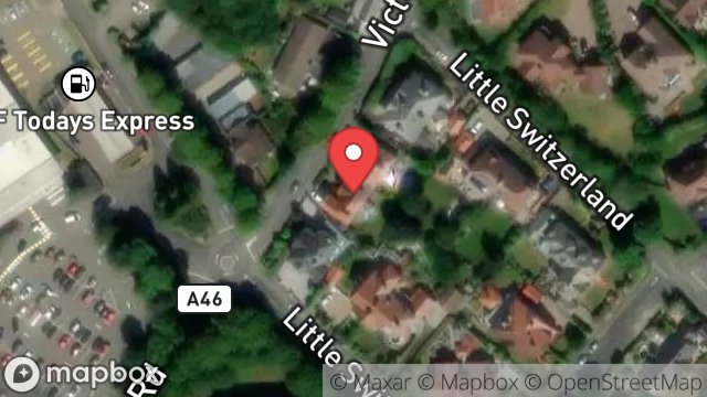 Map showing HOLLY BANK, LITTLE SWITZERLAND, DOUGLAS, ISLE OF MAN, IM2 6AG