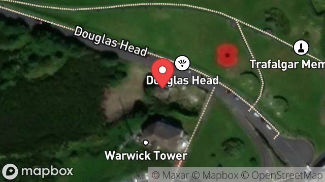 Map showing GLOCCOR MORRA, DOUGLAS HEAD, DOUGLAS, ISLE OF MAN, IM1 5BW