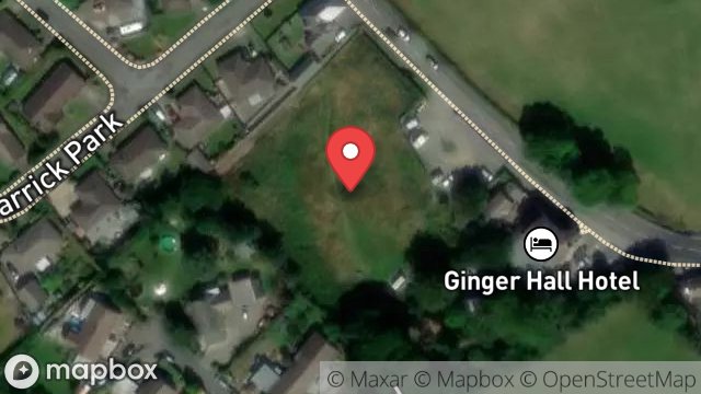 Map showing LAND ADJACENT TO, GINGER HALL HOTEL, BALLAMANAGH ROAD, SULBY, ISLE OF MAN, IM7 2HB