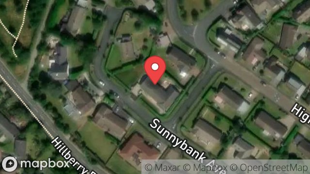Map showing 21, SUNNYBANK AVENUE, ONCHAN, ISLE OF MAN, IM3 3BP