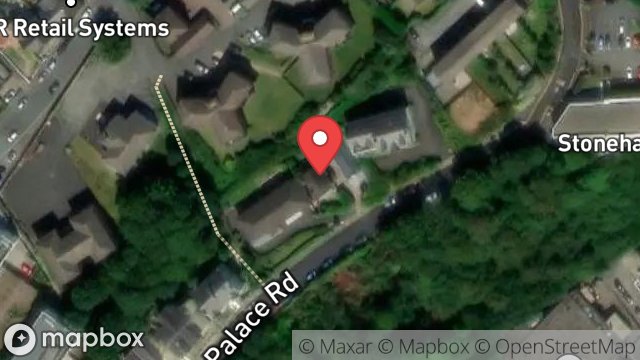 Map showing THE BUNGALOW, 16, PALACE ROAD, DOUGLAS, ISLE OF MAN, IM2 4LB