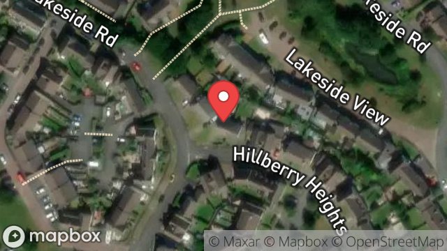 Map showing 34, HILLBERRY HEIGHTS, DOUGLAS, ISLE OF MAN, IM2 7BP