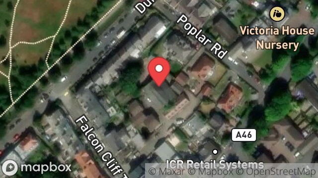 Map showing WAREHOUSE AND STORE, FALCON CLIFF TERRACE LANE, DOUGLAS, ISLE OF MAN, IM2 4AX