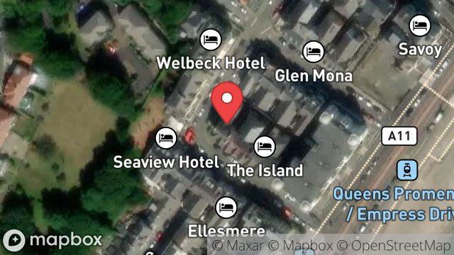 Map showing THE ROWANY, 10, EMPRESS DRIVE, DOUGLAS, ISLE OF MAN, IM2 4LQ