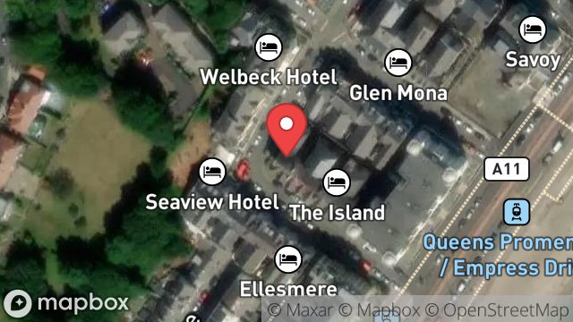 Map showing THE ROWANY, 10, EMPRESS DRIVE, DOUGLAS, ISLE OF MAN, IM2 4LQ