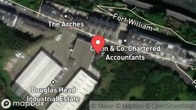 Map showing ADJACENT TO, IVY HOUSE, DOUGLAS HEAD INDUSTRIAL ESTATE, DOUGLAS, ISLE OF MAN, IM1 5BF