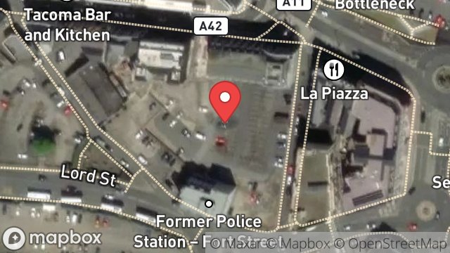 Map showing SITE BOUNDED BY VICTORIA STREET, LORD STREET AND, WALPOLE AVENUE, DOUGLAS, ISLE OF MAN, IM1 2SH