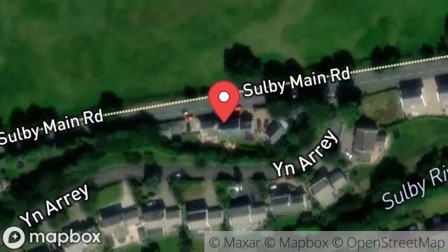 Map showing CLOVER COTTAGE, MAIN ROAD, SULBY, ISLE OF MAN, IM7 2HF