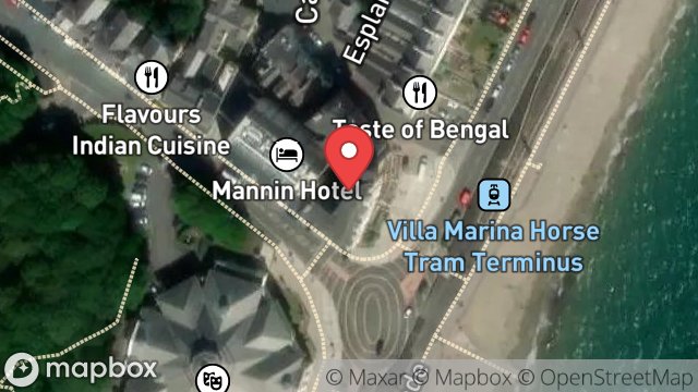 Map showing CENTRAL APARTMENTS, CENTRAL PROMENADE, DOUGLAS, ISLE OF MAN, IM2 4EL