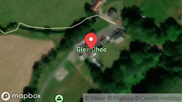 Map showing GLEN DHOO CAMPSITE, BALLACOTTIER ROAD, ONCHAN, ISLE OF MAN, IM4 5BJ