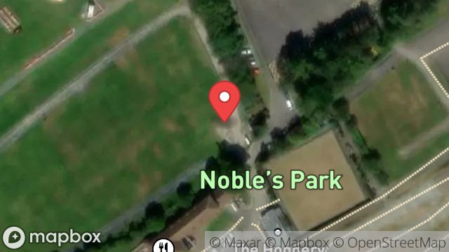 Map showing LAND ADJACENT TO, NOBLES PARK PAVILION, NOBLES PARK, DOUGLAS, ISLE OF MAN, IM2 4BD